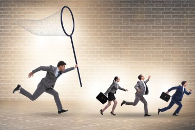 İş adamlarıyla kelle avcılığı ve koruma kavramı