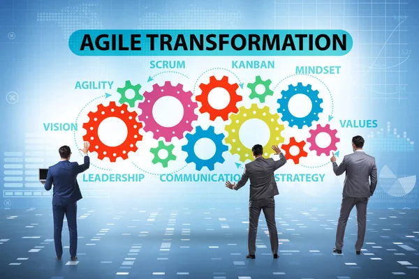 Concept van agile transformaion en reorganisatie — Stockfoto