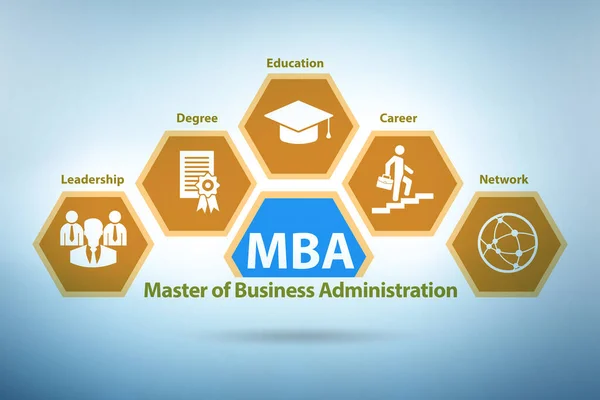 Koncepcja Master of Business Administration MBA — Zdjęcie stockowe