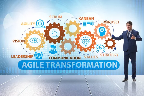 Concept van agile transformaion en reorganisatie — Stockfoto