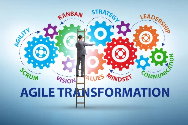 Concept van agile transformaion en reorganisatie — Stockfoto