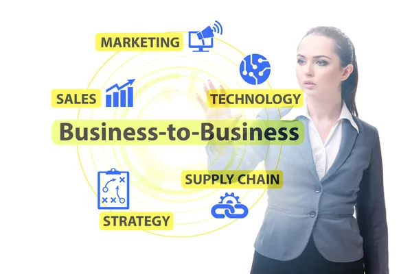 Концепція бізнесу для бізнесу з бізнесменами — стокове фото