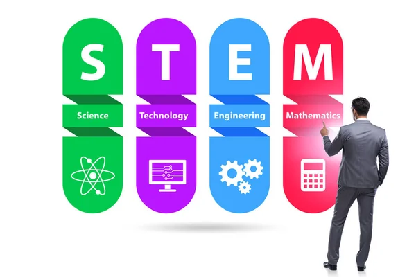 Business people in STEM education concept — Stock Photo, Image