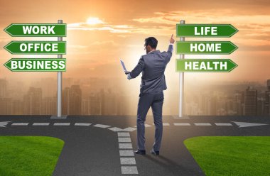 İş hayatı ya da ev dengesi iş kavramı
