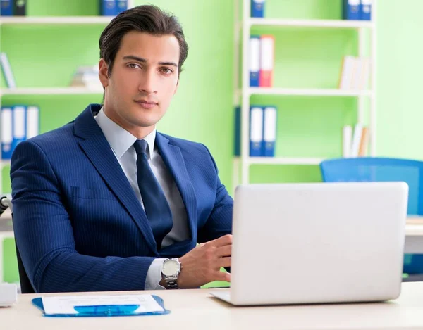 Homme d'affaires travaillant dans le bureau — Photo