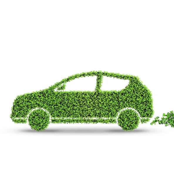 Concetto di carburante pulito e auto ecologiche - rendering 3d — Foto Stock