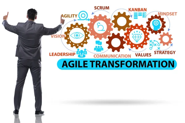 Concept van agile transformaion en reorganisatie — Stockfoto