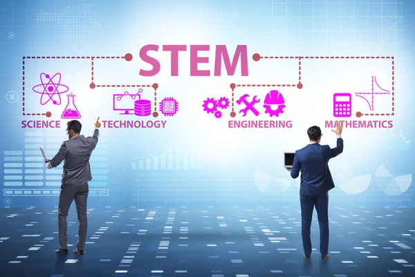 Oameni de afaceri în conceptul de educație STEM — Fotografie, imagine de stoc