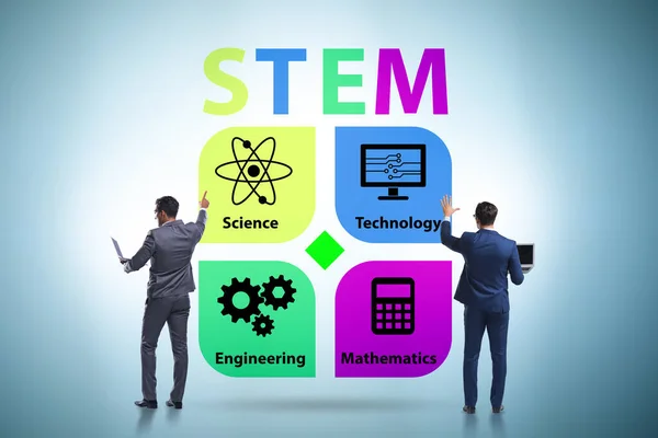 Business people in STEM education concept — Stock Photo, Image