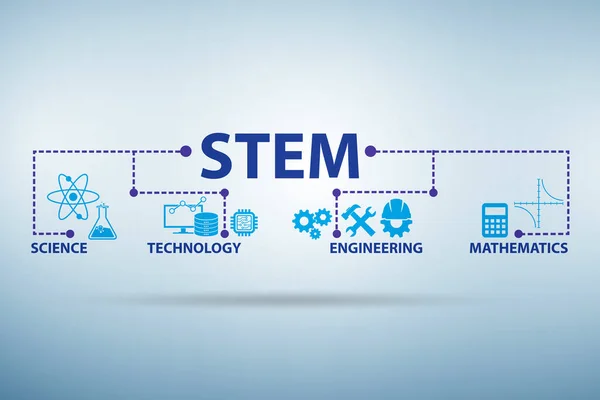 Концепція STEM в сучасній освіті — стокове фото