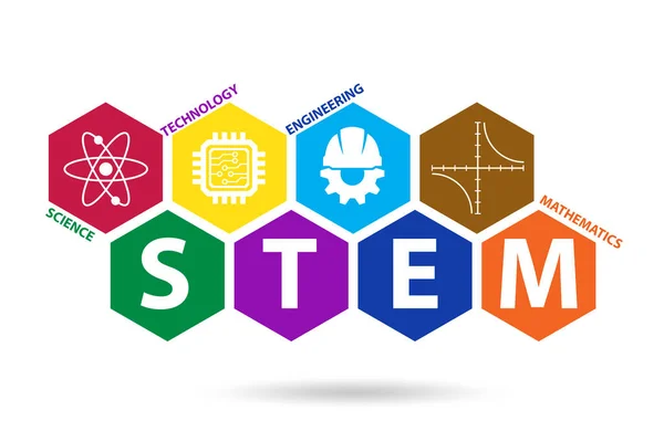 Koncepcja STEM w nowoczesnej edukacji — Zdjęcie stockowe