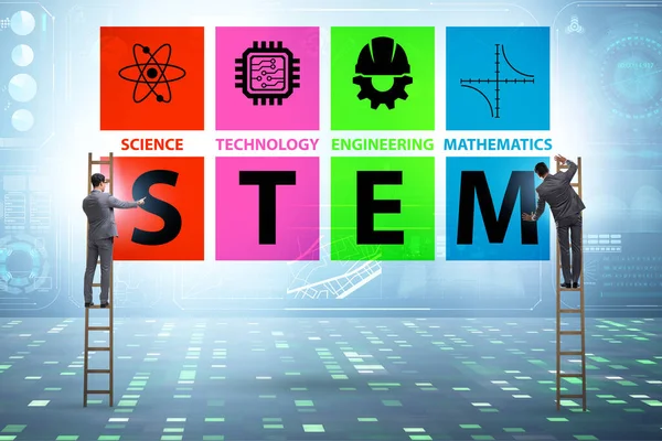 Ділові люди в концепції STEM освіти — стокове фото