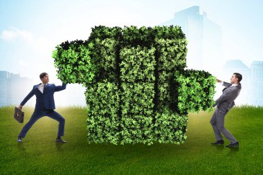 Yeşil çevre kavramında iş adamı