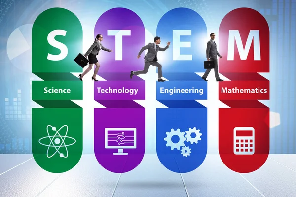 Business people in STEM education concept — Stock Photo, Image