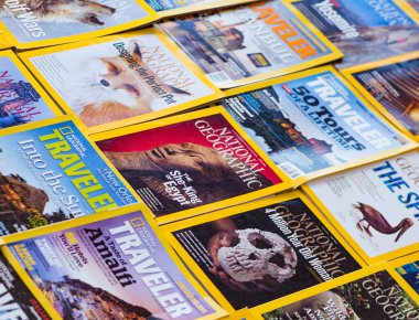 New York - 7 Mart 2017: National Geographic 7 Mart 2017