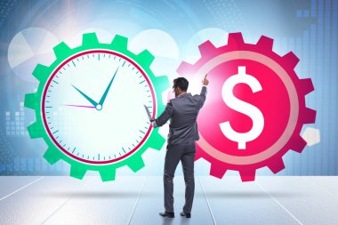 İş adamlarıyla zaman para kavramı