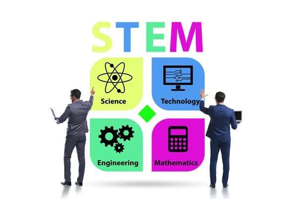 Business people in STEM education concept — Stock Photo, Image