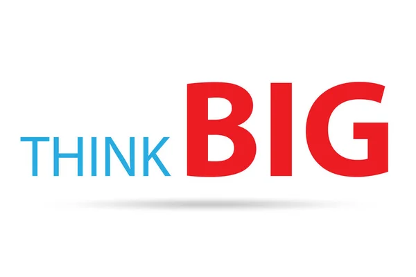 Think big concept with letters — Stock Photo, Image