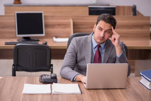 Junge kaufmännische Angestellte im Büro — Stockfoto