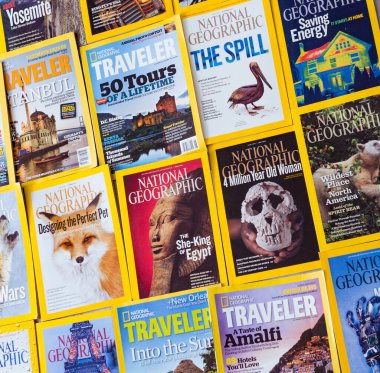 New York - 7 Mart 2017: National Geographic 7 Mart 2017