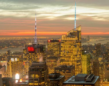 New York - 20 ARALIK 2013: Aşağı Manhattan 'ın Görünümü