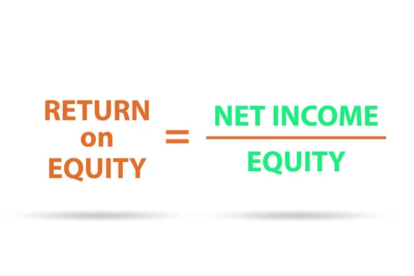 Financial concept of return on equity — Stock Photo, Image