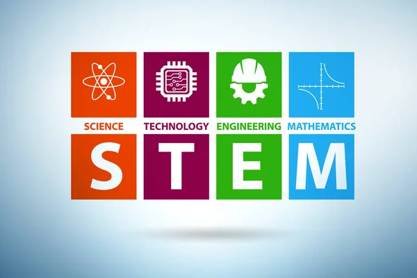 Концепція STEM в сучасній освіті — стокове фото