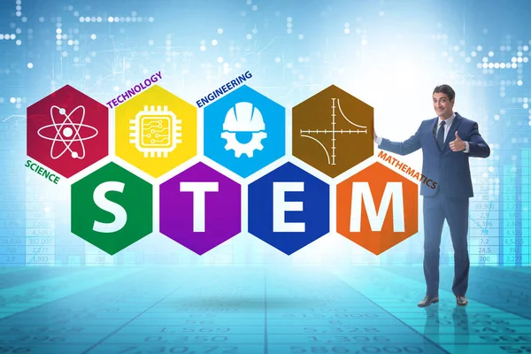 STEM 교육 개념에 속한 사업가들 — 스톡 사진