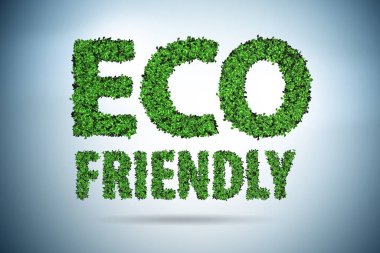 Ekoloji konseptindeki çevre dostu illüstrasyon - 3D canlandırma