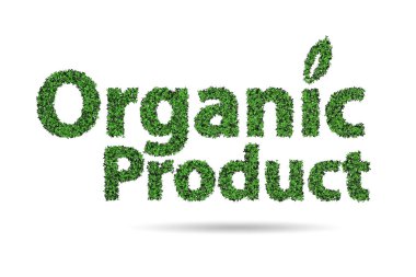 Ekoloji konseptindeki organik ürün - 3D görüntüleme