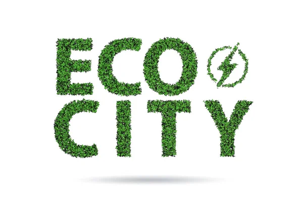 Eco ville en écologie concept — Photo