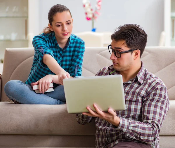 Students preparing for university exams