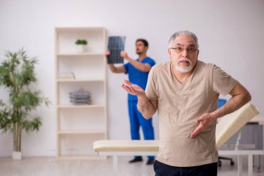 Yaşlı erkek hasta, genç erkek, radikal doktor.