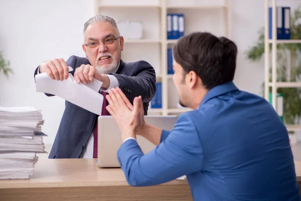 Two male employees in dismissal concept — Stock Photo, Image