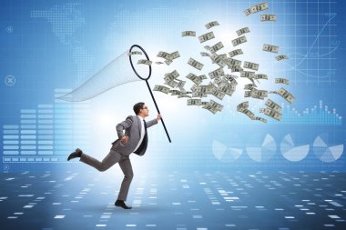 İniş ağıyla dolar yakalayan genç işadamı