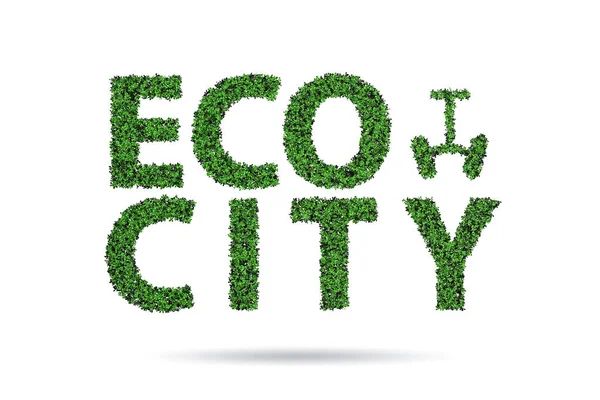 Eco ciudad en concepto de ecología —  Fotos de Stock