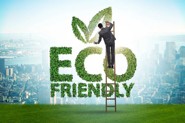 Környezetbarát illusztráció az ökológia koncepciójában — Stock Fotó
