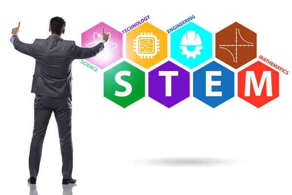 Zakenmensen in het STEM-onderwijsconcept — Stockfoto