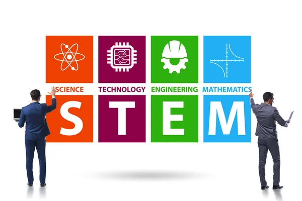 STEM 교육 개념에 속한 사업가들 — 스톡 사진