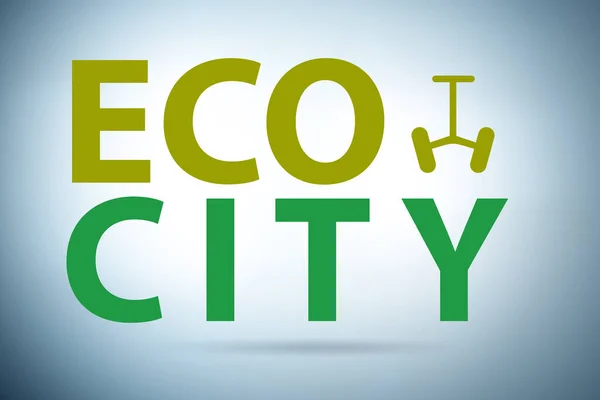 Eco ville en écologie concept — Photo