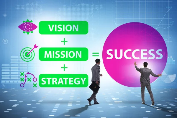Vergelijking van succes met zakenman — Stockfoto