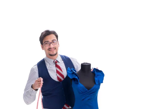 Man kleermaker geïsoleerd op witte achtergrond — Stockfoto