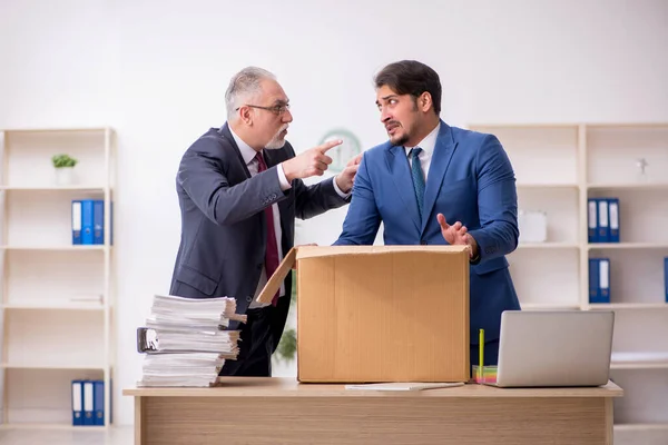 Two male employees in dismissal concept — Stock Photo, Image
