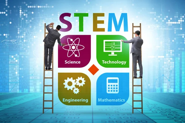 Ділові люди в концепції STEM освіти — стокове фото