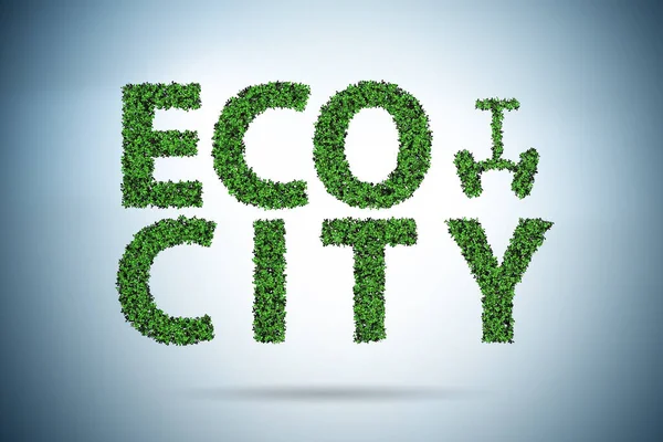 Eco πόλη στην οικολογία έννοια — Φωτογραφία Αρχείου