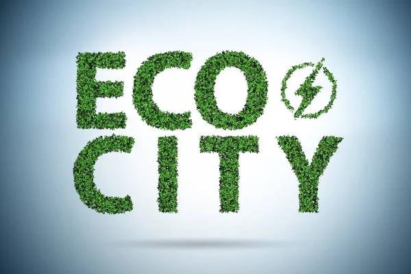 Eco city in ecology concept — Stock Photo, Image