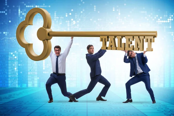 Businessman in talent management concept