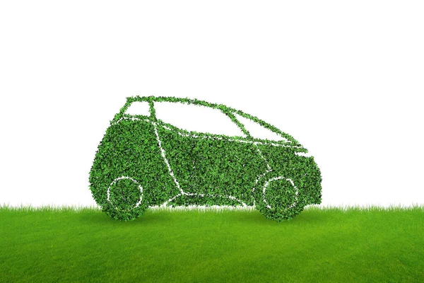 Ekolojik elektrikli araba kavramı — Stok fotoğraf