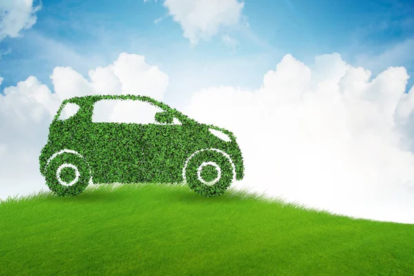 Concepto de coche eléctrico ecológico —  Fotos de Stock