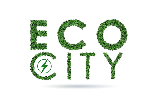 Eco ciudad en concepto de ecología — Foto de Stock